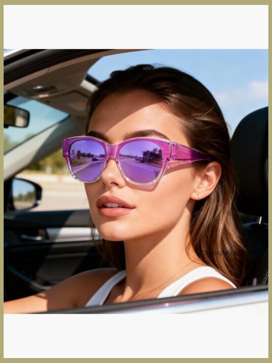 Fit Over Glasses Sunglasses Polarized Cat Eye UV Protection